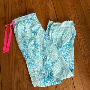 Lily Pulitzer pajama pants size small